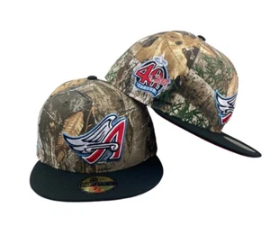 Anaheim Angels Real Tree 40th Camo New Era 59Fifty Fitted hat Cap - Picture 1 of 7