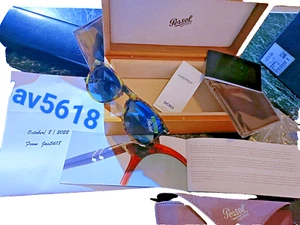 PERSOL SUNGLASSES SOLID GOLD 18kt 9649SG LIMITED 10 MASTERPIECE,NEW RAYBAN PILOT - Picture 1 of 16