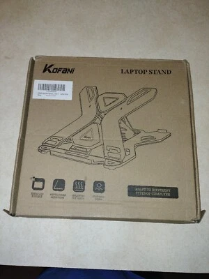 KOFANI Adjustable Laptop Stand for Desk with Phone Holder & Portable Laptop Grey - Image 1 of 4