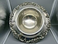 1920's 4lb Queen Victoria 14" Sterling Silver Inlay, Large Serve Bowl Dodge Inc.
