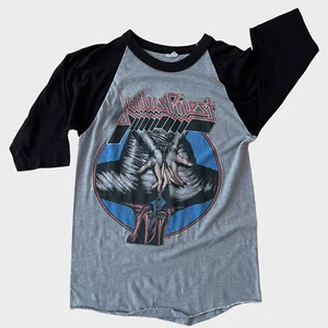 Camiseta de rock Judas Priest "Defenders" de colección de la gira de banda de 1984 años 80 - Imagen 1 de 3