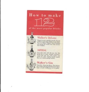 Vintage 60er Jahre Hiram Walker 12 beliebteste Getränke Rezeptheft - Bild 1 von 4