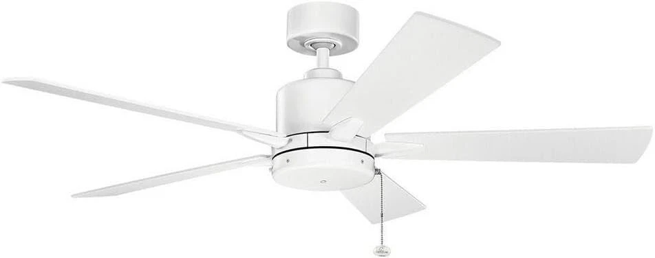 Kichler Lucian II 330242MWH Matte White Ceiling Fan 52" 5 Blade - Image 1 of 1