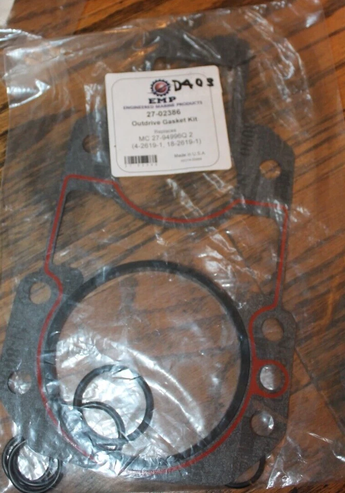 EMP Outdrive Gasket Kit PN 27-02386 (1983 AND LATER MERCURY TRANSOMS) - Image 1 of 1