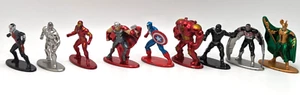 9 Jada Toys Nano Figs Marvel Avengers Diecast Toys Iron Man Capitán América - Imagen 1 de 9