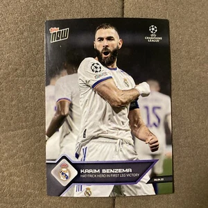 TOPPS NOW UCL 2021 Card #133 KARIM BENZEMA REAL MADRID - Foto 1 di 2