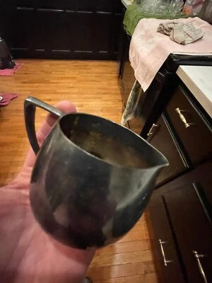 Tigela de creme e açúcar vintage Empire Crafts quadrupla folheada - Imagem 1 de 4