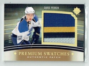 11-12 UD Upper Deck Ultimate Premium Swatches  David Perron  /25  Patch