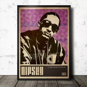 Póster de música rap estampado artístico de hip hop de Nipsey Hussle - Imagen 1 de 1
