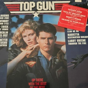 TOP GUN Original Motion Picture Soundtrack 1986 LP Sealed Hype Sticker - Picture 1 of 6