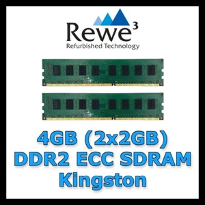 Kit RAM 4GB (2x2GB) DDR2 ECC SDRAM 800MHz Kingston KTH-XW4400E6/2G - Imagen 1 de 1
