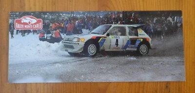 ILLUSTRAZIONE FOTO SFONDO per Peugeot 205 Turbo 16 E2 Rallye Monte Carlo 1986 - Immagine 1 di 4