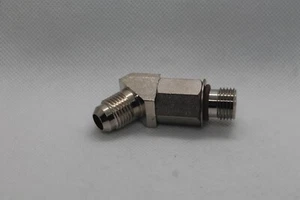 Hydraulic 45 degree fitting, 1/4" thread X 3/8" 37 degree flare, set of 3 - Picture 1 of 3