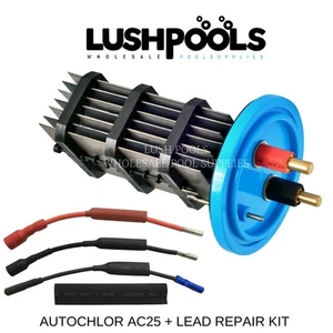 AUTO CHLOR AC25 Autochlor STD 25AMP Chlorinator Cell + 1/2 Lead Kit K-Chlor - Picture 1 of 4