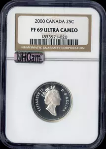 2000 Canada 25 Cents 25C Proof PF69 UCAM Quality - Picture 1 of 2