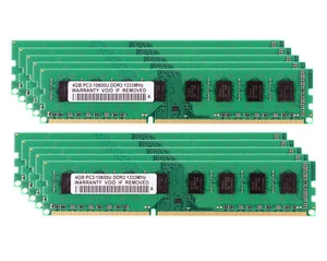 40GB DDR3 RAM 10PCS 4GB PC3-10600 1333MHz CL9 DIMM Desktop Memory Only For AMD - Picture 1 of 6