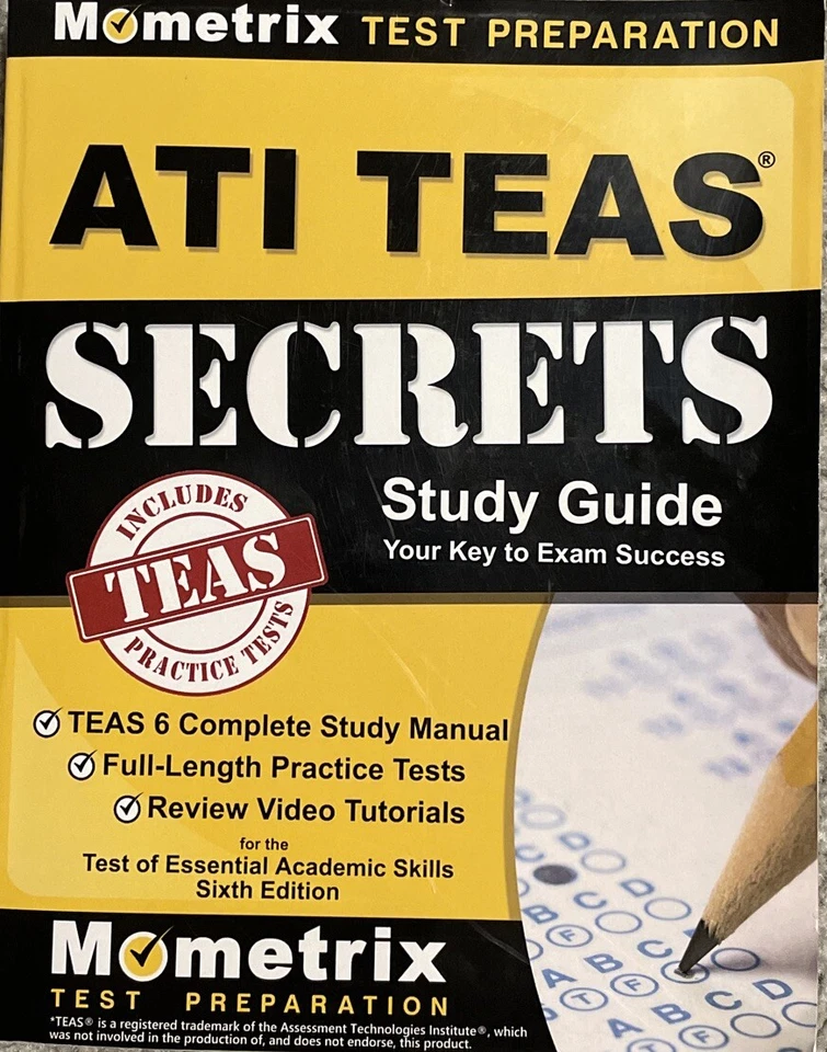 ATI TEAS Secrets Study Guide - Image 1 of 1