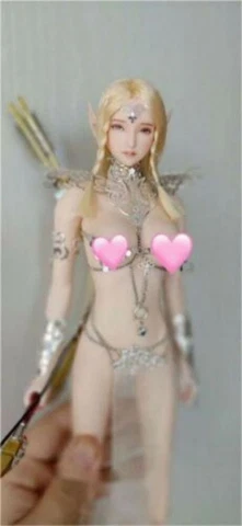 1:6 Elf Archer Girl Obitsu Head Sculpt Female For 12" PH LD UD Figure Body Dolls Cover