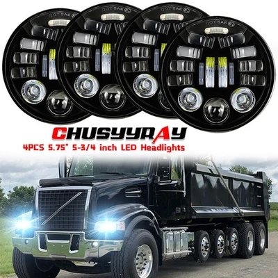 Faro proyector LED 4 piezas 5-3/4" 5,75 pulgadas para Volvo VHD 2001-2019 Jaguar XJS Foto 1 de 4