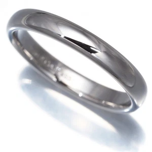 Auth Tiffany&Co. Ring Tiffany Forever Wedding Band 3mm US6.5 950 Platinum - Picture 1 of 4