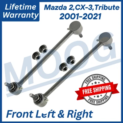 Links de barra de balanço dianteiro MOOG OEM para 2001-2021 Mazda 2,CX-3, tributo vitalício Warran - Imagem 1 de 4