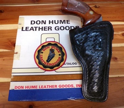 H900 #1-4 FS BBW HUME Holster for S&W K Frame 10 12 64 65 RUGER Service Six 4" - Image 1 of 4