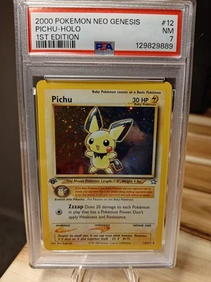 Pichu 12/111 Neo Genesis Holo 1st Edition - PSA 7 (Fresh Grade) - Image 1 of 4
