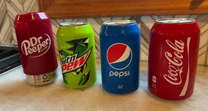 Paquete de 4 fundas para latas de cerveza para latas de 12 oz (355 ml) - fundas de silicona para ocultar cerveza - Imagen 1 de 5