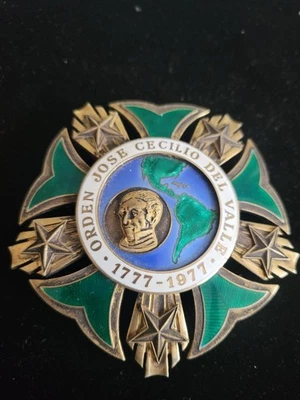 Honduras Medalla Orden de José Cecilio del Valle Gran Cruz Estrella - Imagen 1 de 3