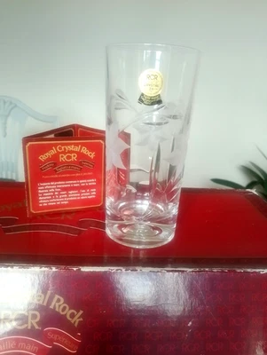 6 Tumbler /Highball 300ml Quality Royal Rock Crystal Edelweiss Vintage 300ml box - Image 1 of 4
