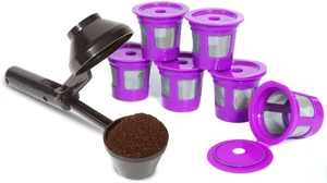 Paquete 2 Articulos 6 Filtros Reutilizables Cuchara con Embudo para Keurig - Bild 1 von 12