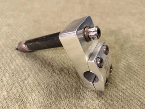 Vintage Mongoose BMX Quill Stem 1 Inch Threaded 21.1mm 4-Bolt Silver Maurice Rac - Picture 1 of 17