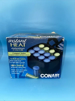 Conair Instant Heat Compact Setter -12 Ceramic Rollers Curlers Set Complete - Image 1 of 4