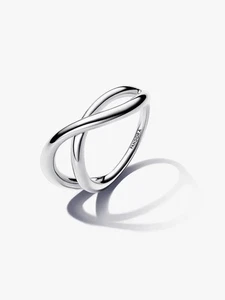 PANDORA Organically Shaped Infinity Ring-Sterling Silver-size60mm - Picture 1 of 6