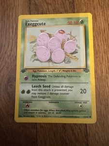 Exeggcute 52/64 1st Edition Jungle Pokemon LP - Picture 1 of 2