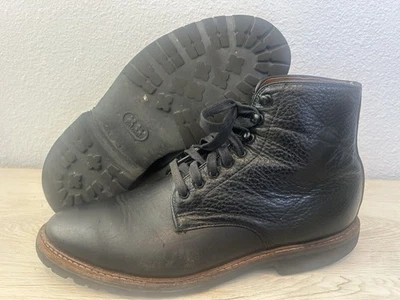 Botas Allen Edmonds Sutter Mill para Hombres Talla 10 Guijarro Cuero Negro Suelas Vibram Foto 1 de 4