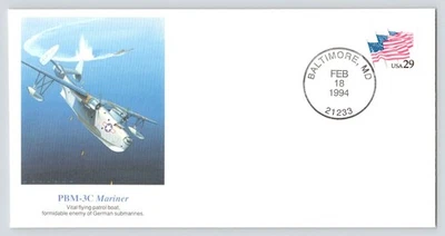 S-3A Viking FDC Cachet Fellows Ferguson Art Fleetwood c1994 Baltimore, Maryland - Image 1 of 4