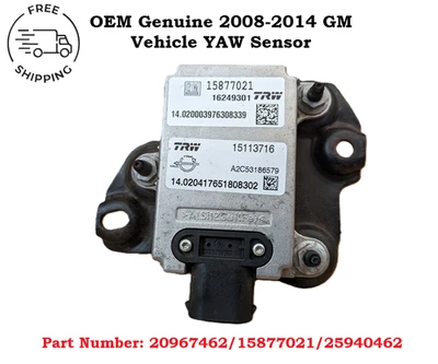 2008-2011 Chevrolet 2500 6.6 Stability Control Module 15877021 YAW Rate Sensor - Image 1 of 4
