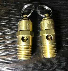 2X 1/4" NPT 175 PSI Air Compressor Safety Relief Pressure Valve Tank Pop Off USA - Picture 1 of 2