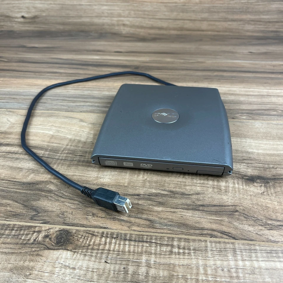 Dell PD01S Gray Portable External D-Bay Media With CD RW / DVD-ROM Optical Drive - Image 1 of 4