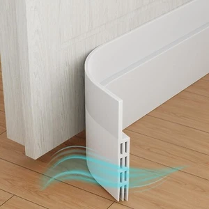 2 x 1 m zuschneidbar Türdichtung selbstklebend Zugluftstopper für Türen Weiß - Bild 1 von 7
