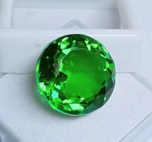 Tsavorite Garnet Round Cut Green 15-17Ct Natural Loose EGL Certified Gemstone - Picture 1 of 5
