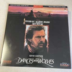 RARE Vintage 1990 DANCES with Wolves: Kevin Costner Laserdisc Digital Sound Ster - Picture 1 of 7