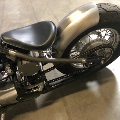 Sillín de asiento individual con resorte negro Bobber para motocicleta Honda Shadow VLX 600 VT600C Foto 1 de 4