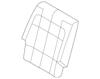 Genuine Ford Flex 2013-2019 Rear Right Seat Back Cover Assembly DA8Z-7466600-LB - Изображение 1 из 2