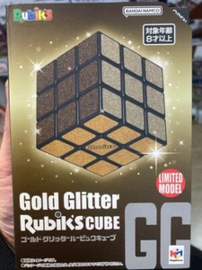 Rubik's Cube Gold Gritter Aeon limited Model Spin Master Games Bandai Namco JP - Picture 1 of 2