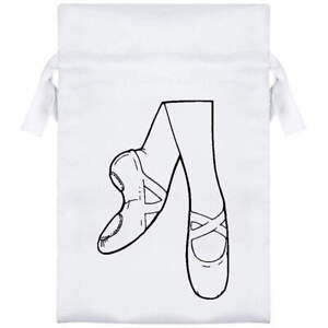 'Ballerina shoes' Satin Drawstring Bag/Pouch (SB038610)