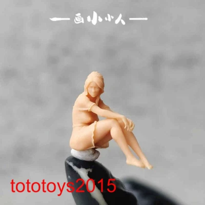 1/64 1/87 1/43 Window Display Sitting Girl Scene Minatures Figures Doll For Cars - Image 1 of 4