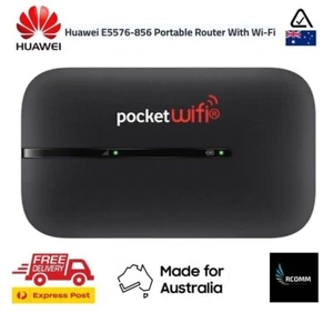 Huawei Pocket WiFi 3 4G LTE E5576 Cat4 Mobile Router Internet Black Unlocked NEW - Picture 1 of 4