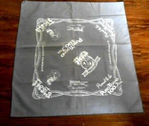 SELTENER HOUSTON VIEH SHOW UND RODEO SCHAL DATIERT 1997 - GRAU & WEISS - Bild 1 von 4